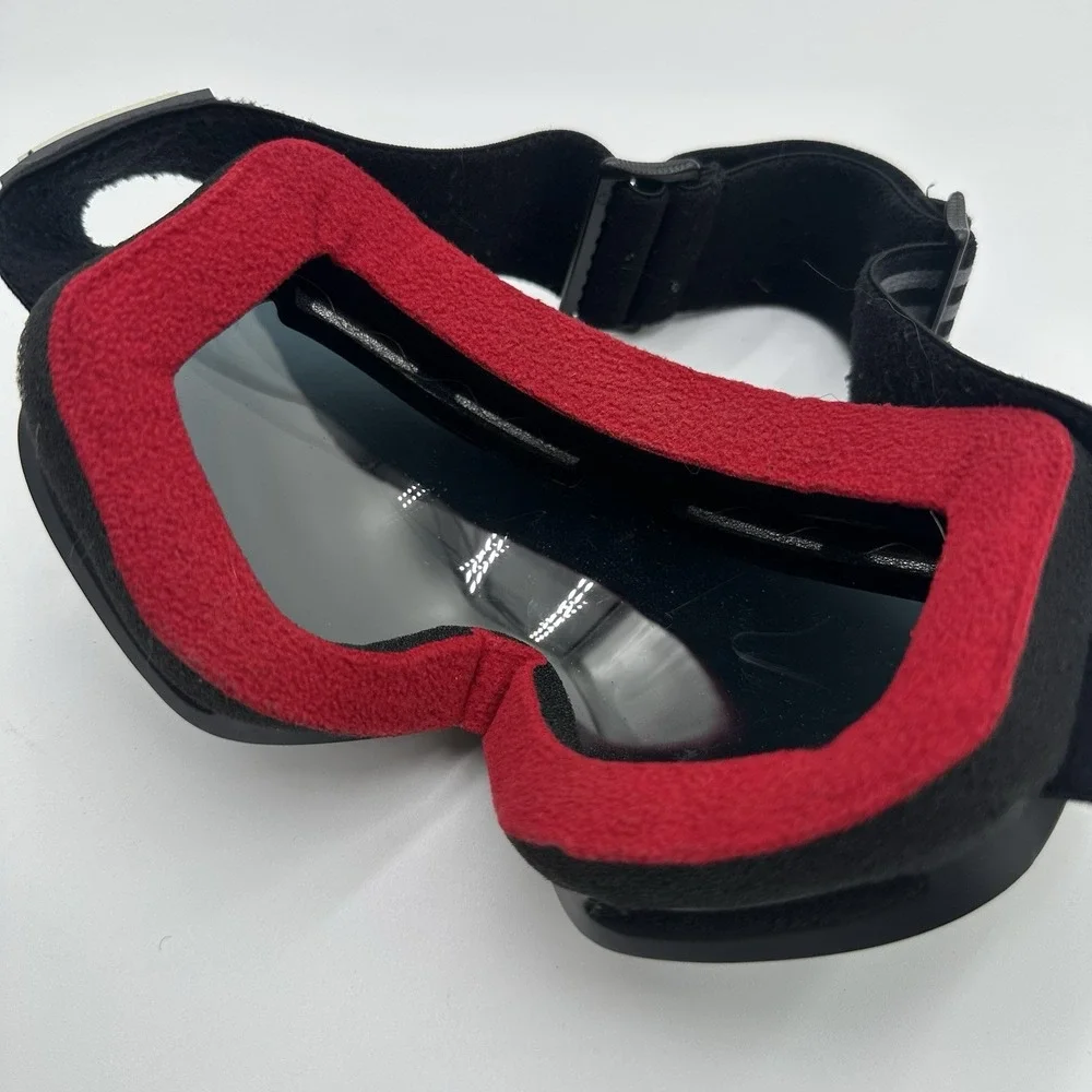 Ashbury Snowboard Ski Goggles Black Triangle Dark Smoke Lens Black Gray
